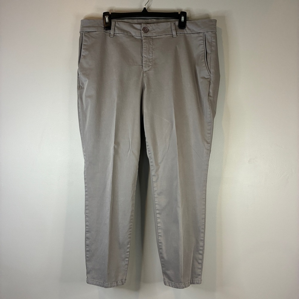 Kut From The Kloth Womens Gray Stretch Ankle Pants‎ 18W Polished Casual Tailored